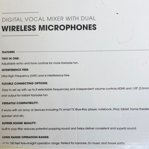 Rybozen Other Rybozen Wireless Microphone Karaoke Mixer System Dual